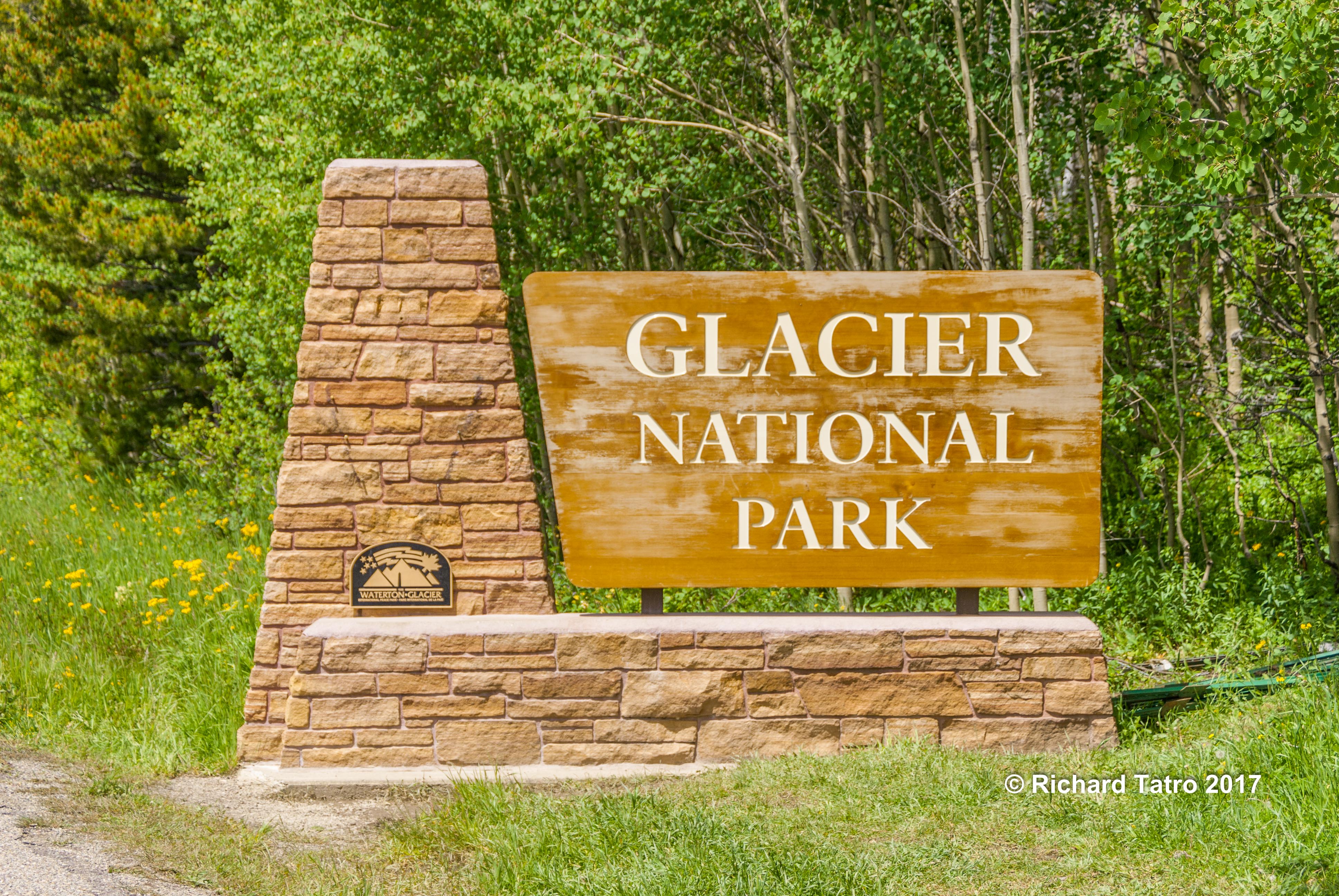 GNP Glacier NP Sign-1