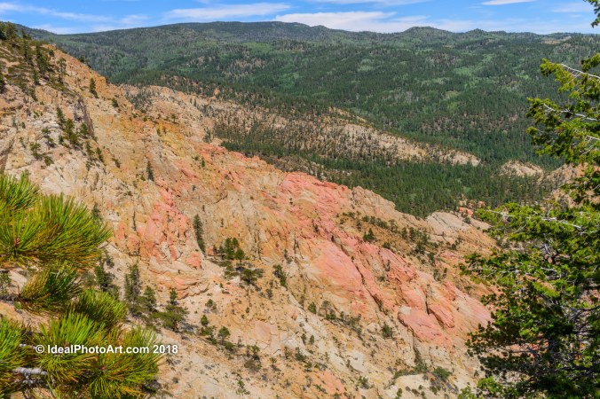 View from Hell's BackBone Bridge.